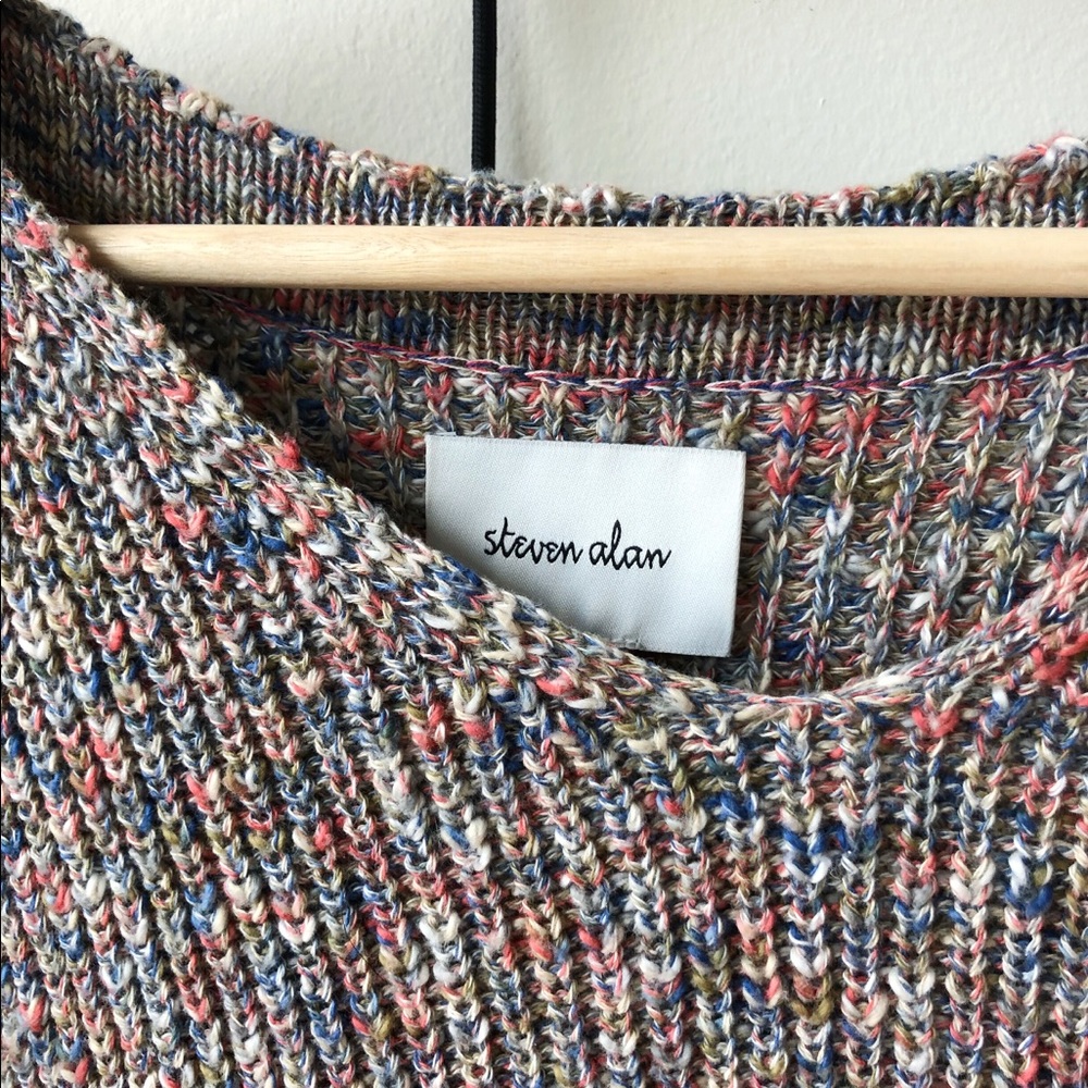 Steven Alan mixed color crop sweater. - Picture 5 of 7